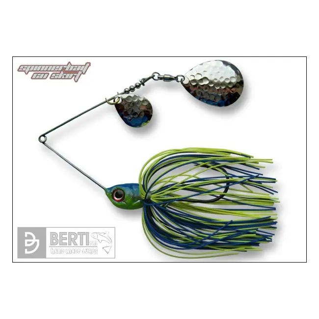 Spinnerbait cu Skirt Berti Colorado Colorado, Albastru/Chartreuse, 14g