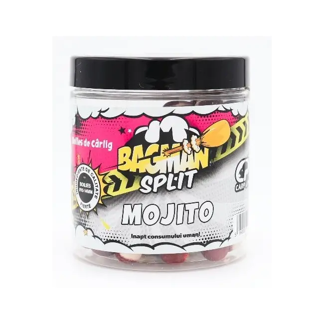 Boilies de Carlig Critic Echilibrat CPK Bagman Split, 10/14mm,  Squid & Capsuna