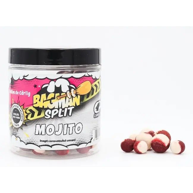 Boilies de Carlig Critic Echilibrat CPK Bagman Split, 10/14mm,  Squid & Capsuna