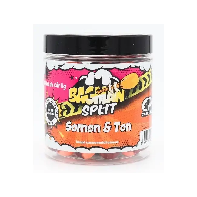 Boilies de Carlig Critic Echilibrat CPK Bagman Split, 10/14mm, Somon & Ton