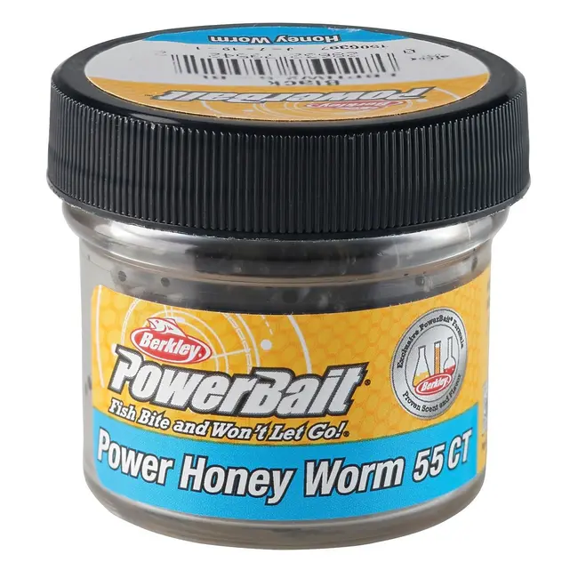 Naluca Berkley PowerBait Power Honey Worm Black, 60g, 25buc/borcan