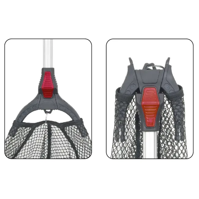 Minciog konger Landing Net Silver, 60x60x50cm, 2.2m