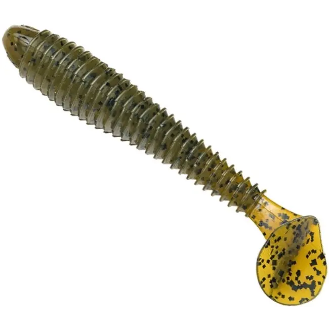 Shad Strike King, Rage Swimmer, Green Pumpkin, 9.5cm, 7buc/bilster