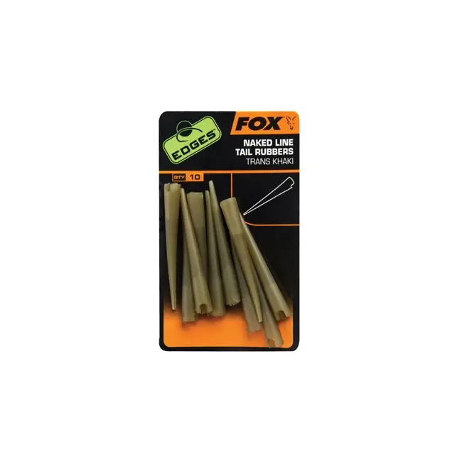 Conuri FOX Power Grip Tail Rubbers Nr.7, 10buc/plic CAC636