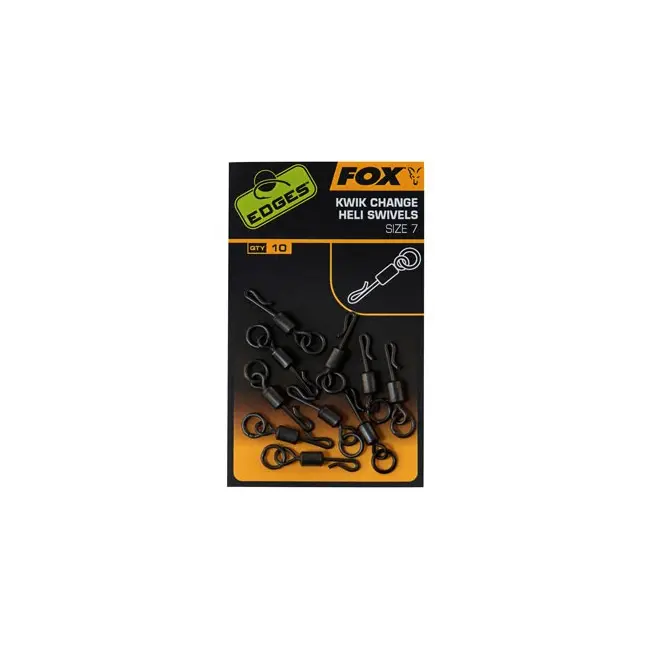 Agrafa Rapida Fox Edges Kwik Change Heli Swivels, 10buc/plic CAC700