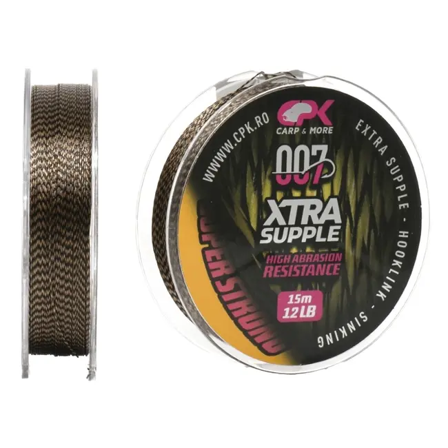 Fir Textil CPK Xtra Supple Hooklink Sinking, Brown, 15m