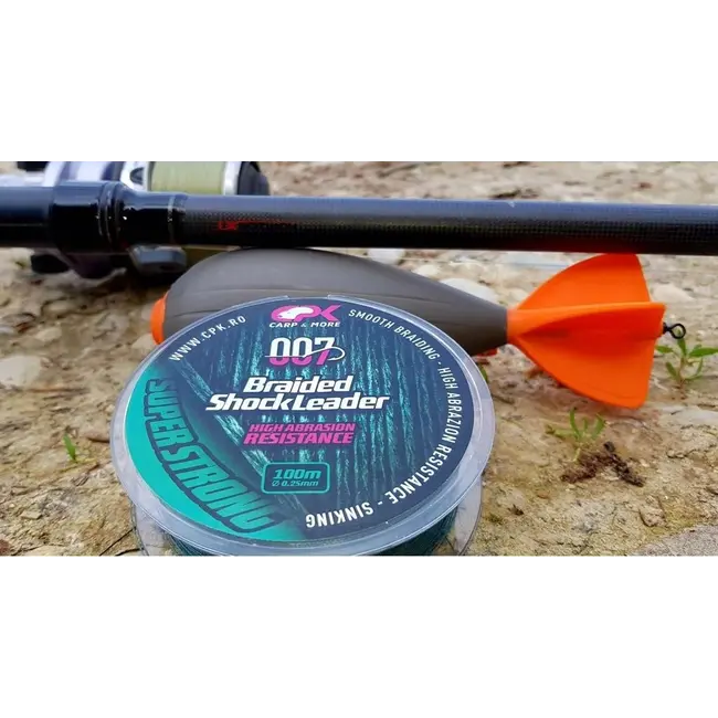 Fir Textil Inaintas CPK Braided Shock Leader, Verde, 100m