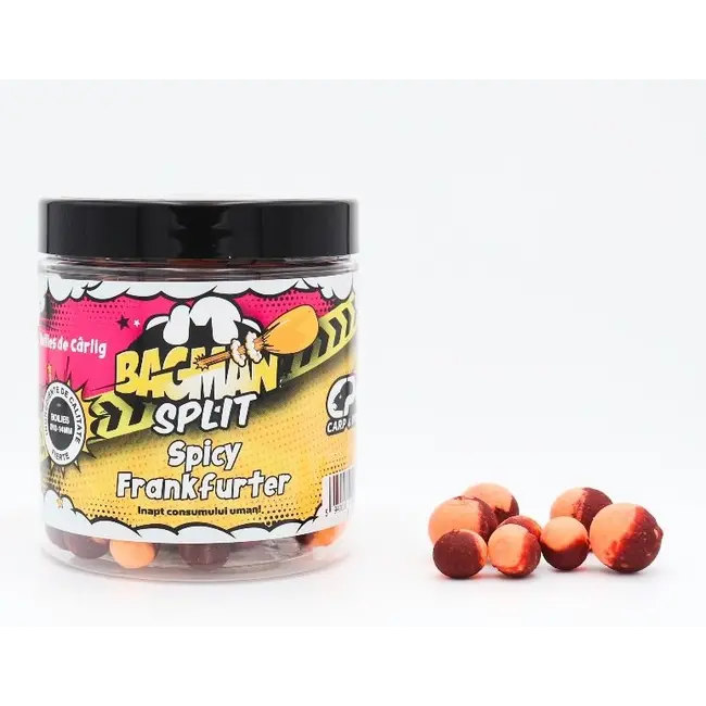 Boilies de Carlig Critic Echilibrat CPK Bagman Split, 10/14mm, Squid & Pruna