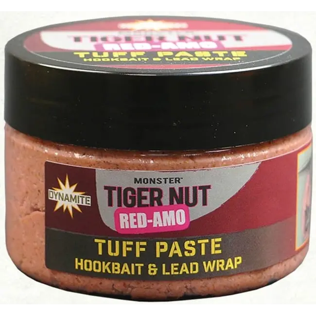 Pasta Solubila Dynamite Baits Monster Tigernut Red-Amo Tuff Paste Boilie and Lead Wrap, 180g/cutie