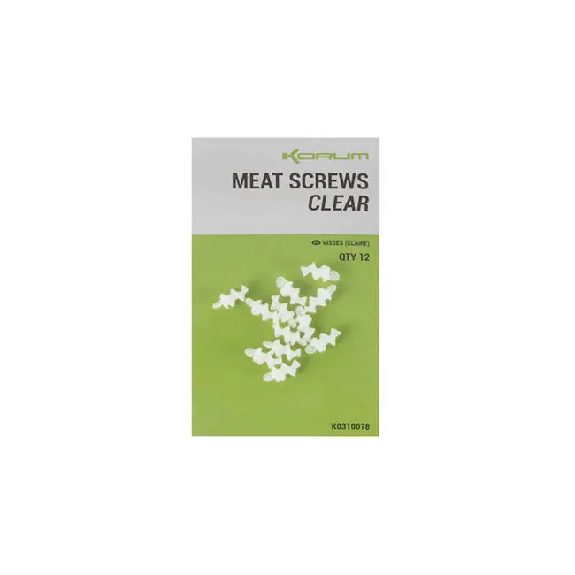 Suruburi Korum Meat Screws Clear, 12buc/plic