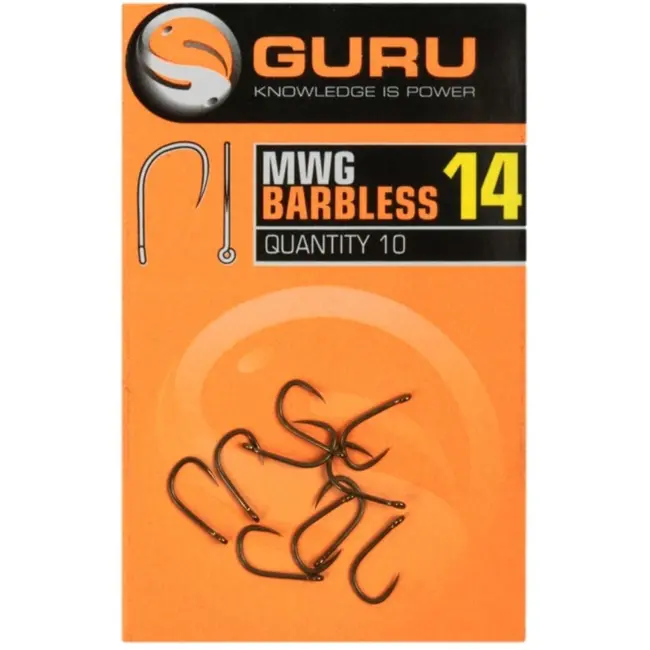 Carlige Guru MWG Barbless, 10buc/plic