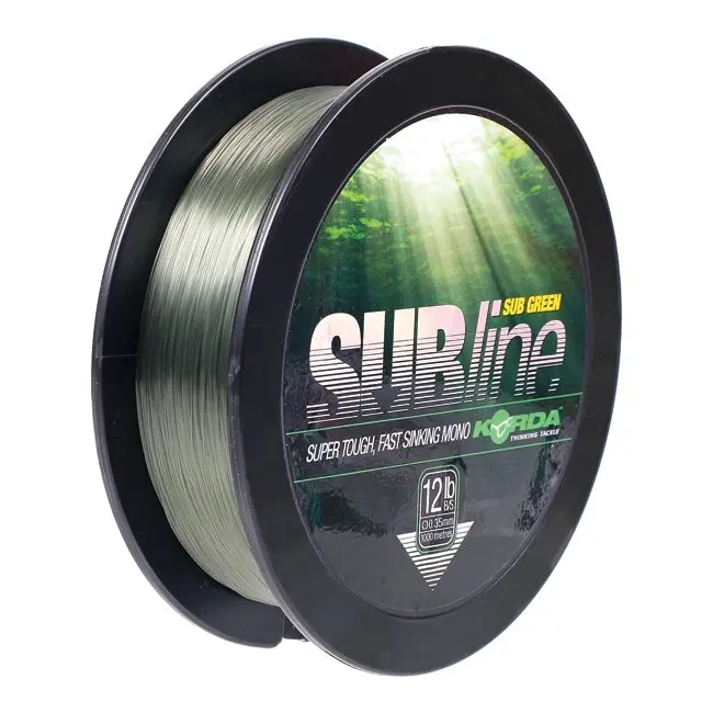 Fir Monofilament Korda Subline Fast Sinking, Green, 1000m