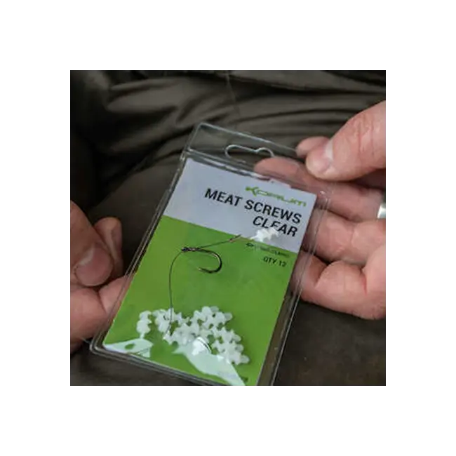 Suruburi Korum Meat Screws Clear, 12buc/plic