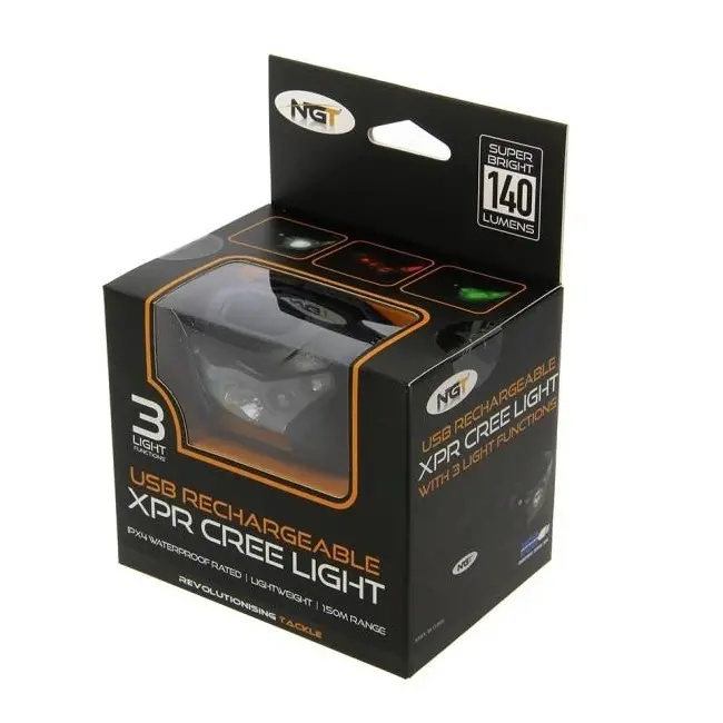 Lanterna Cap NGT XPR Cree Reincarcabil USB, 140lm