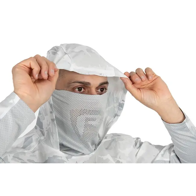 Bluza Fox Rage UV Hooded Performance Top, Culoare Camo Gray