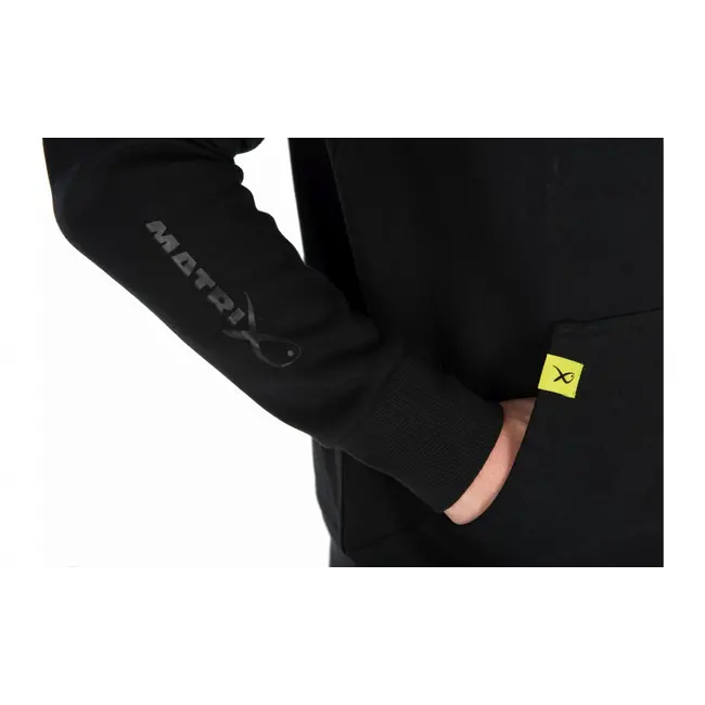Hanorac Matrix Quarter Zip Sweat Black Edition, Black/Lime
