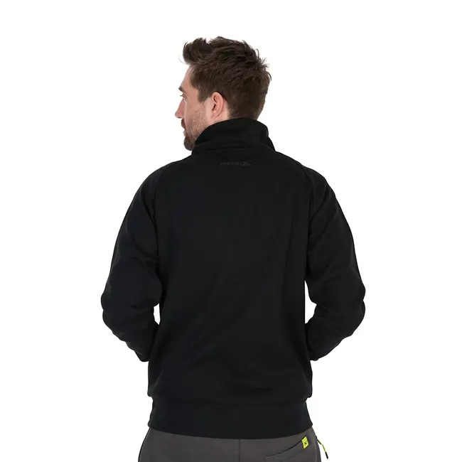 Hanorac Matrix Quarter Zip Sweat Black Edition, Black/Lime