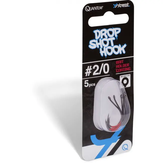 Quantum 4Street Drop Shot Hook Black Red, Nr.4