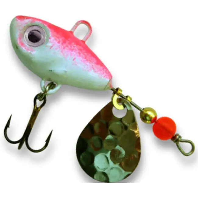 Berti Spinnertail FishHelic Nr.1 Culoare Alb-Roz Fluo 7g