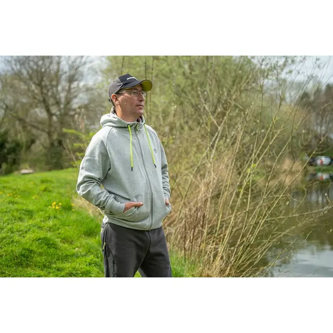 Hanorac Matrix Full Zip Hoody Black Edition, Grey/Lime