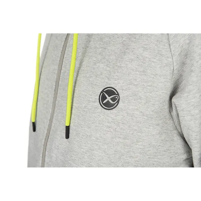 Hanorac Matrix Full Zip Hoody Black Edition, Grey/Lime
