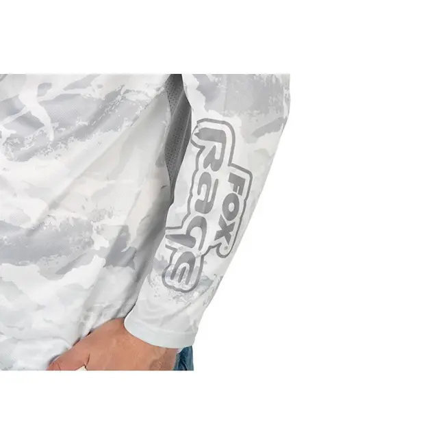 Bluza Fox Rage UV Hooded Performance Top, Culoare Camo Gray