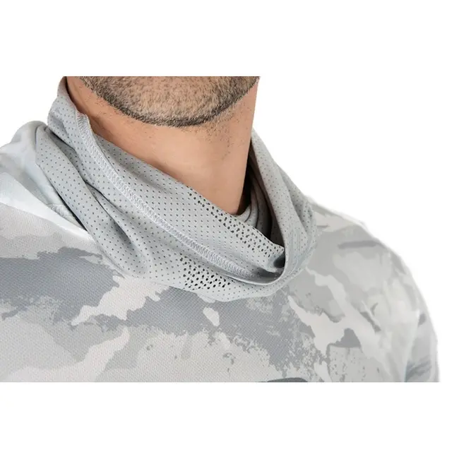 Bluza Fox Rage UV Hooded Performance Top, Culoare Camo Gray
