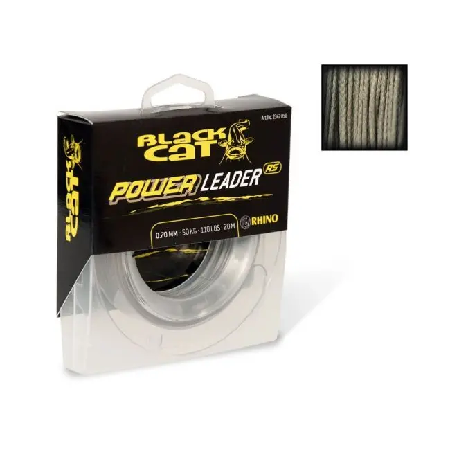 Fir Textil Somn Black Cat Power Leader, 20m, 1.40mm 150kg