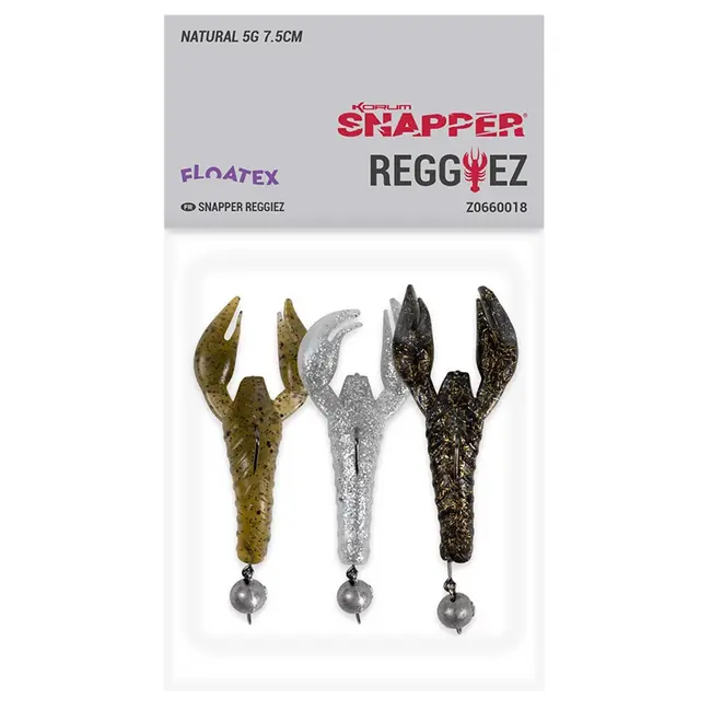 Set Creaturi Korum Snapper Reggiez 7.5cm, Natural
