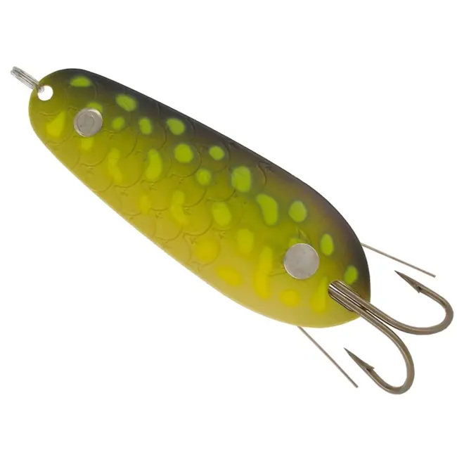 Lingurita Oscilanta Kuusamo Weedless 70/10, Ye/G/GR-B, UV, 7cm, 10g