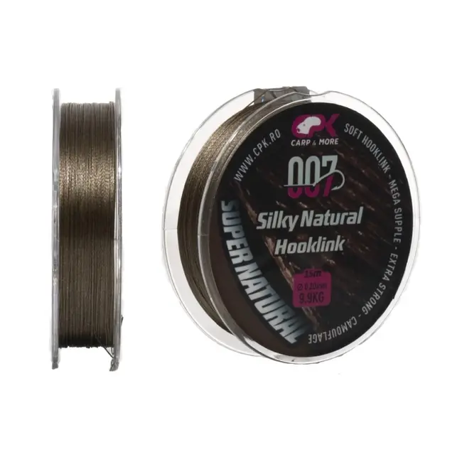 Fir Textil CPK Silky Natural Hooklink, Brown, 15m