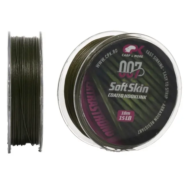 Fir Textil CPK Soft Skin Hooklink Green, 10m