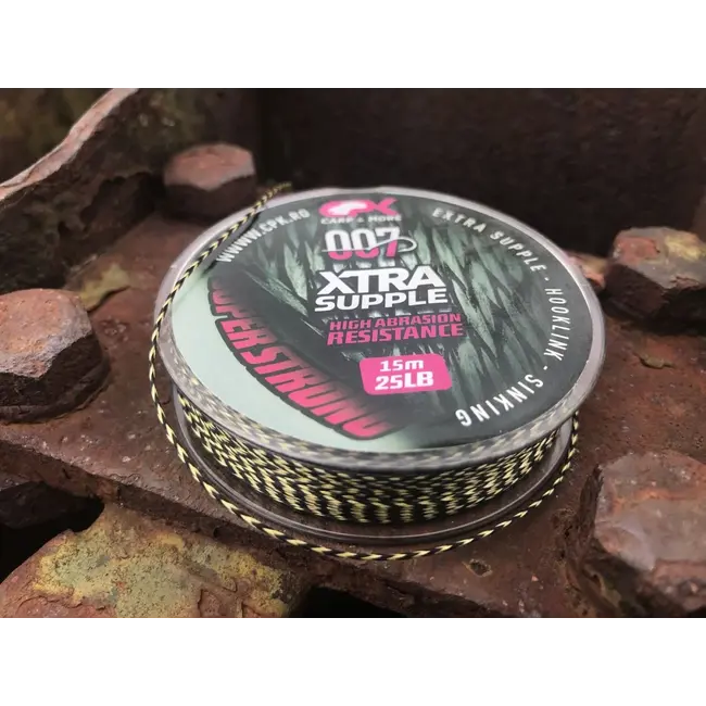 Fir Textil CPK Xtra Supple Hooklink Sinking, Green, 15m, 15lbs