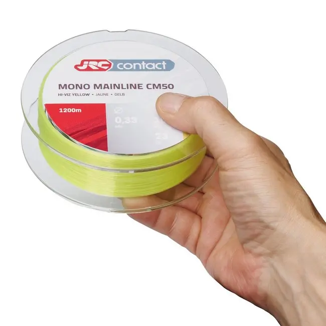 Fir Monofilament JRC Contact CM50, HViz Yellow, 1200m, 0.40mm 13.5kg