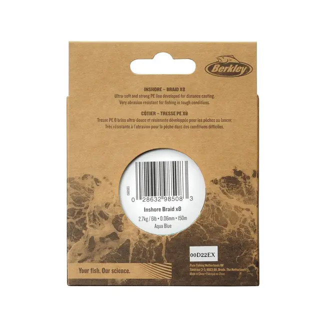 Fir Textil Berkley Nautil Braid X8, Aqua Blue, 150m