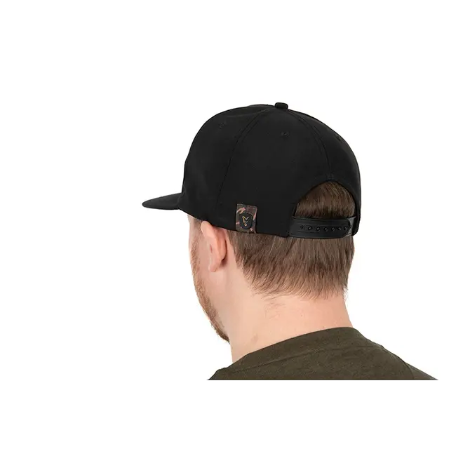 Sapca Fox Black/Camo Flat Peak Snapback Cap