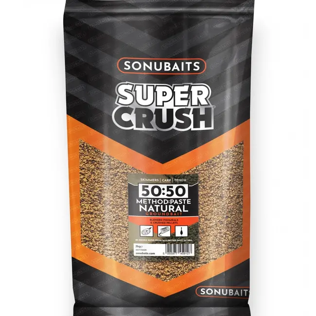 Groundbait Sonubaits Super Crush ,50:50 Method Paste Natural , 2kg