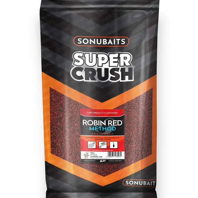Groundbait Sonubaits Super Crush,Robin Red Margin Mix, 2kg
