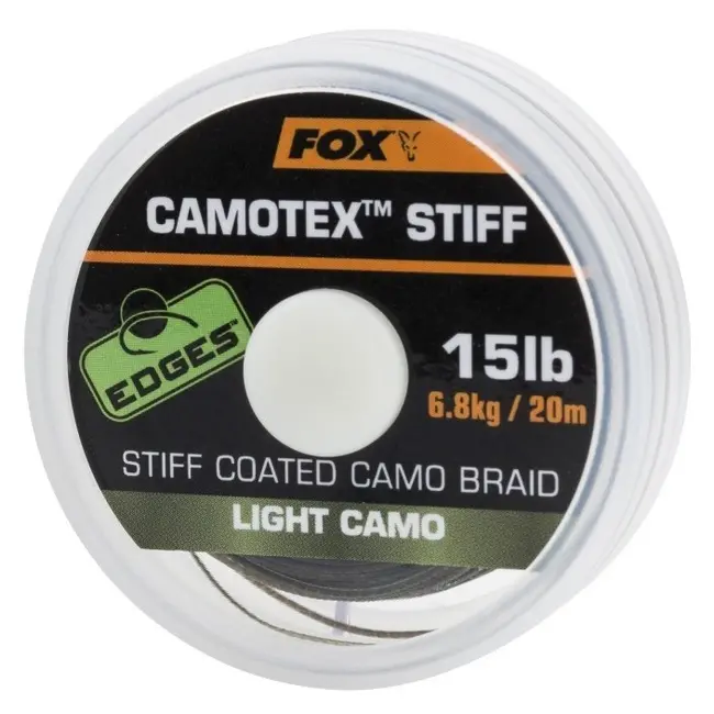 Fir Textil cu Camasa Fox EDGES Camotex Light Stiff, 15lb, 20m