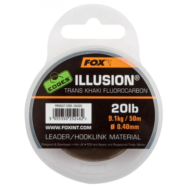 Fir Fluocarbon FOX Edges Illusion Leader, 50m