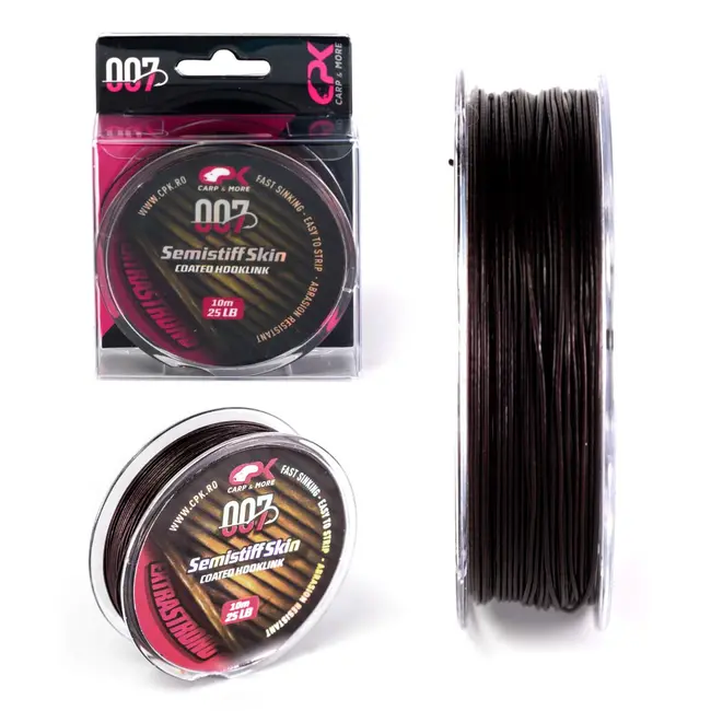 Fir Textil CPK Semistiff Skin Hooklink Brown, 10m