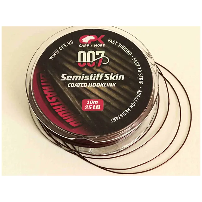 Fir Textil CPK Semistiff Skin Hooklink Brown, 10m