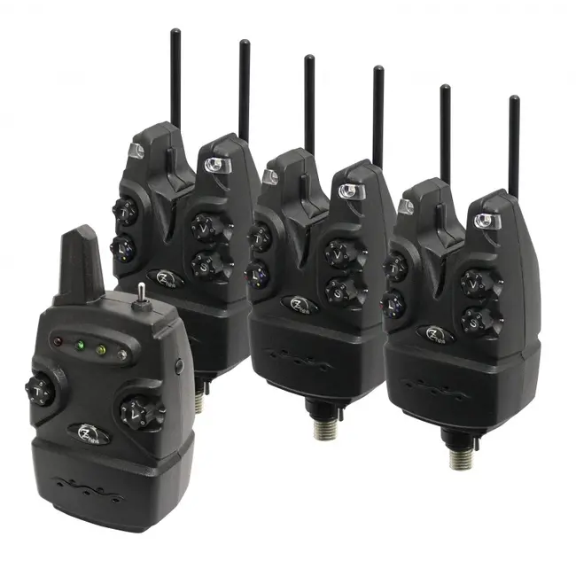 Set Avertizori-Senzori Pescuit Zfish Helios Bite Alarm + Statie Wireless , 3+1