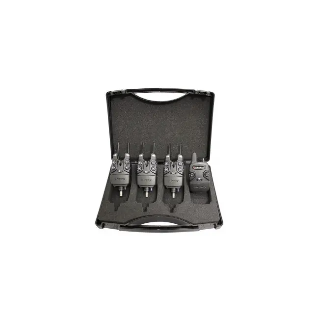 Set Avertizori-Senzori Pescuit Zfish Helios Bite Alarm + Statie Wireless , 3+1