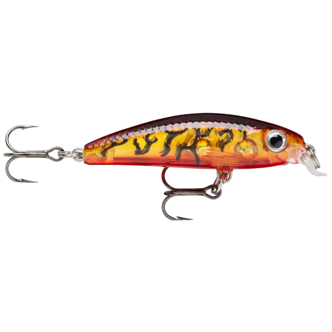 Vobler RAPALA Ultra Light Minnow ,Culoare  Glass Amber Tiger UV (GATU), 4cm,3g