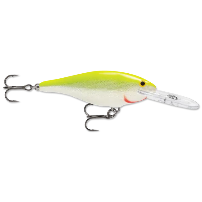 Vobler Rapala Shad Rap SR07 Floating,Culoare Silver Fluorescent Chartreuse-SFC, 7cm, 8g