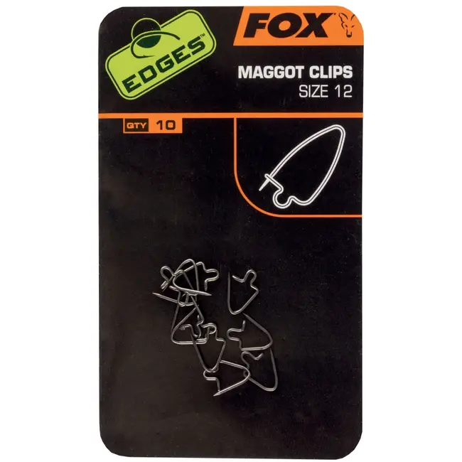 FOX Edges Maggot Clips, Nr.8, 10buc/plic