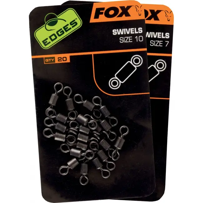 Varteje FOX Edges Swivels, 20buc/plic