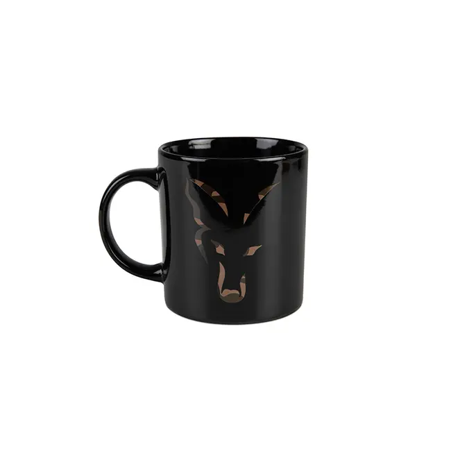 Cana Ceramica Fox Black & Camo Head Ceramic Mug