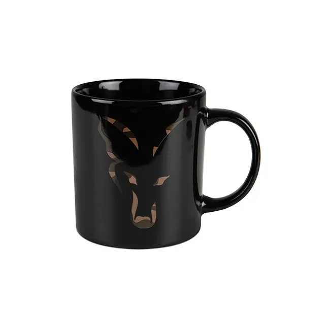 Cana Ceramica Fox Black & Camo Head Ceramic Mug